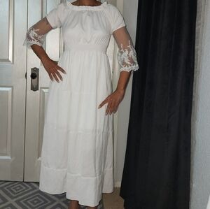 Vintage White Fairy Dress Size Small